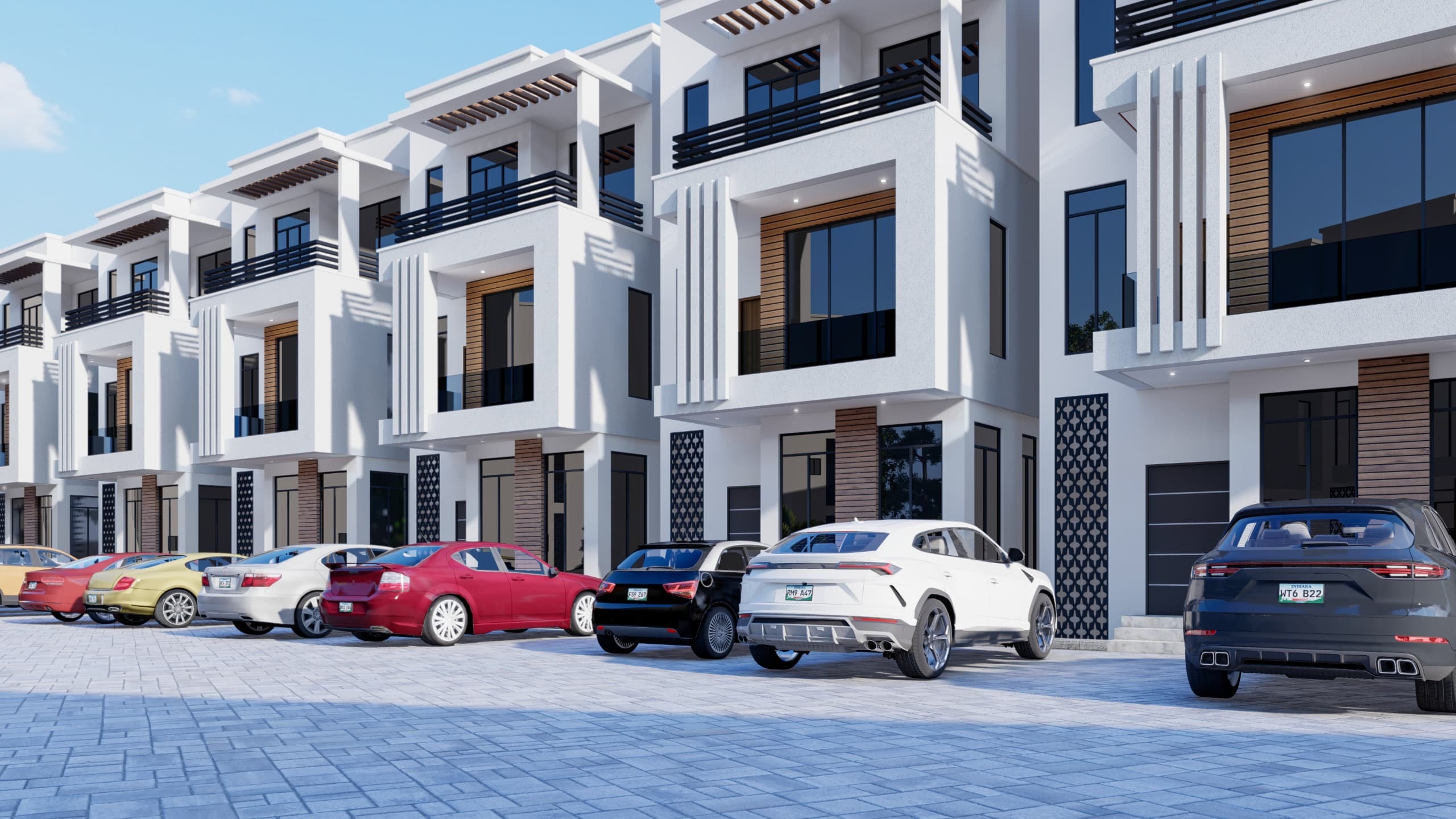 4 bedroom semi detached duplexes with just a unit left and a plaza